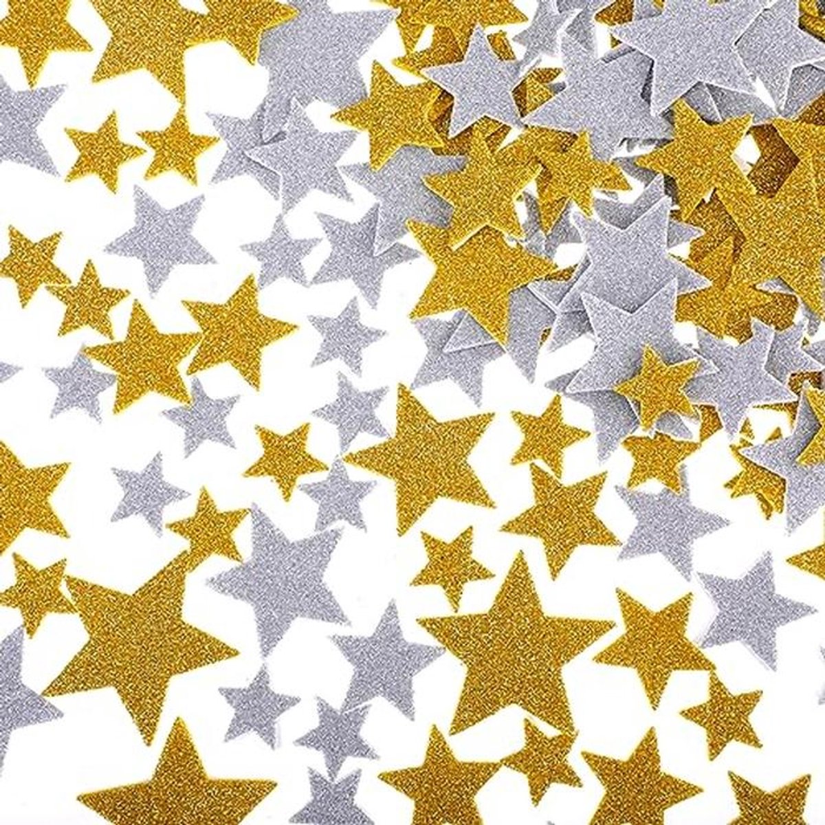 200 stuks Glitter Ster Foam Stickers voor Ambachten en Decoratie