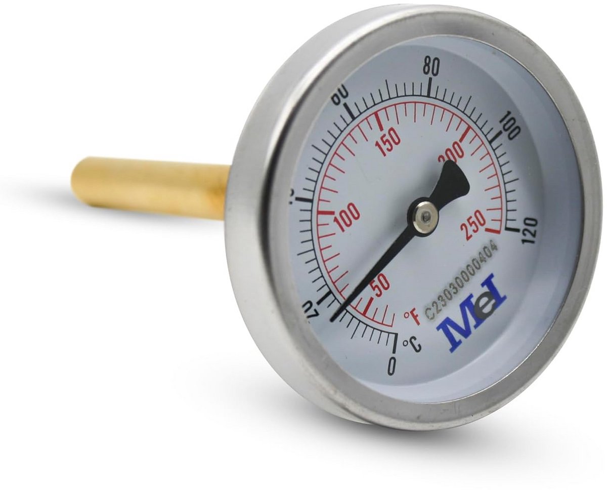 Ketelthermometer RVS met Meetbereik 0-120 °C voor Keuken en Buiten