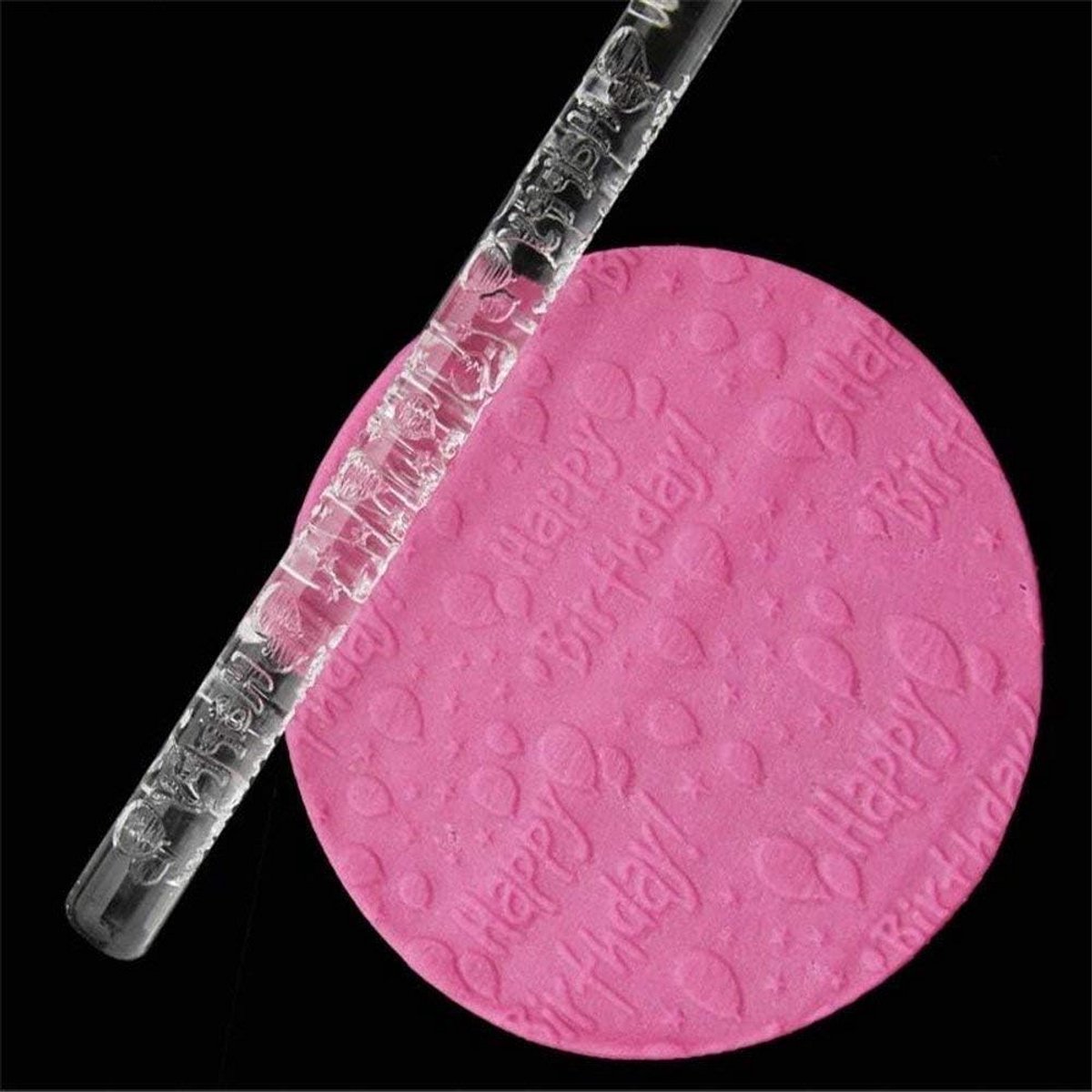 Transparante Fondant Deegroller met Reliëf voor Taartdecoratie en Pastry