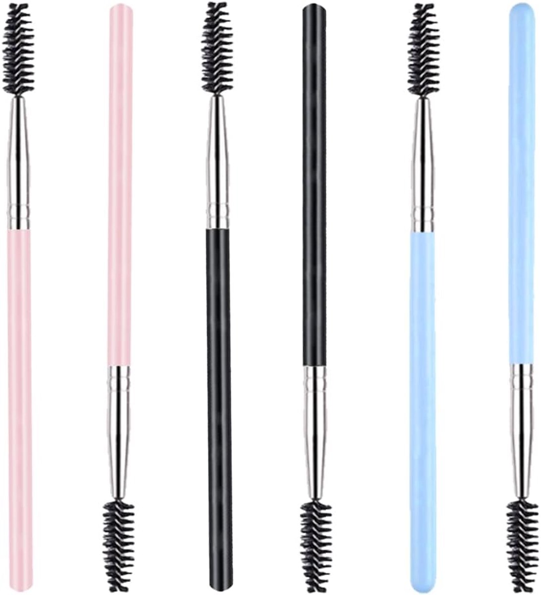 Famanu – Wimperborstel set voor wimper- en wenkbrauwverzorging 6 stuks inclusief wimperkam