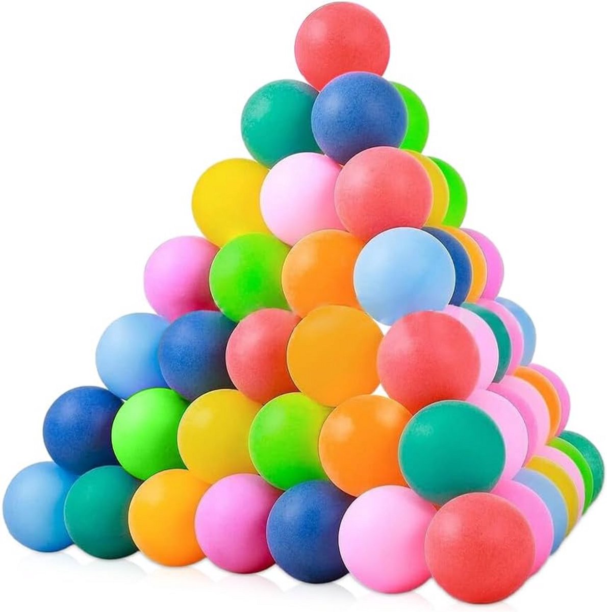 30 Stuks Gemengde Kleur Tafeltennisballen voor Training en Amusement