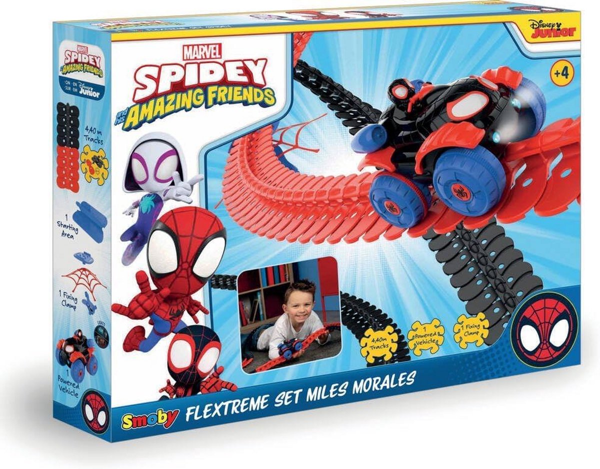 Flexibel Autobaan Speelset - 4.4 Meter Racebaan met Lichteffecten