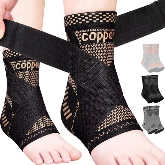 Verstelbare Compressie Enkelbrace met Kopervezel voor Pijnverlichting ...