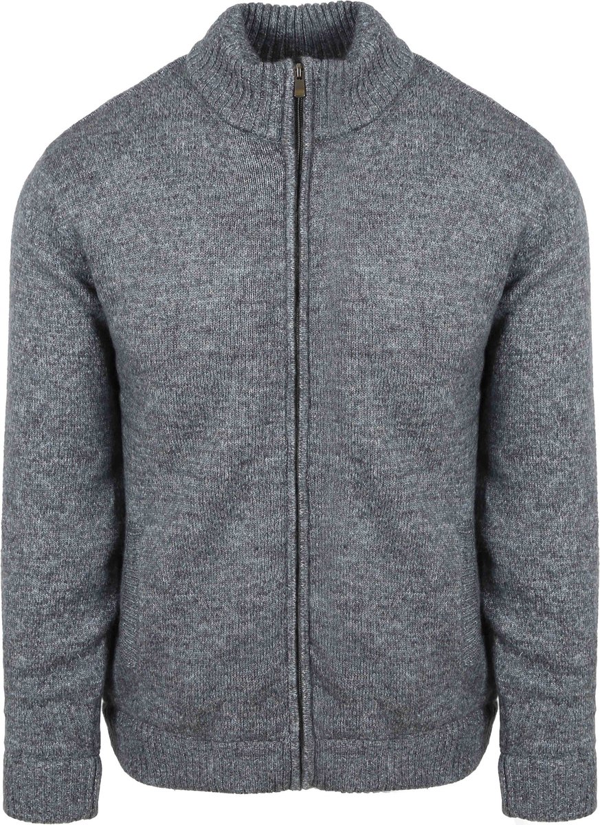Steppin' Out Vest Melange Blauw Grijs - Maat L - Heren - Vest met rits voor Mannen