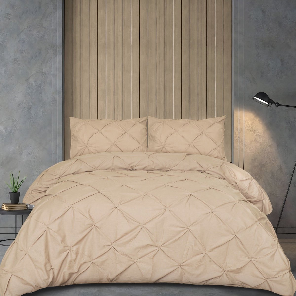 Beau Maison Dekbedovertrek Monte Carlo Zand 240x200/220 + 2 kussenslopen