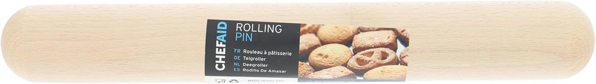 Houten Deegroller 28,5 cm - Ideaal voor Bakwerkzaamheden en Deeg