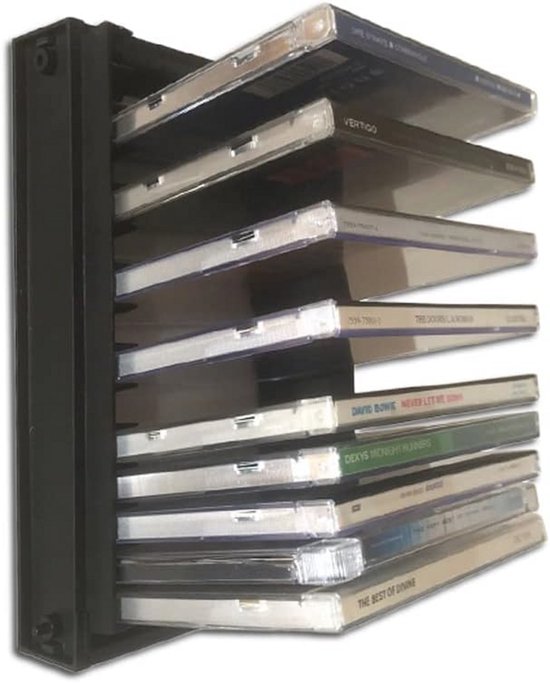 Kunststof CD rek voor 15 CD's - Uitbreidbaar en Compact | bol