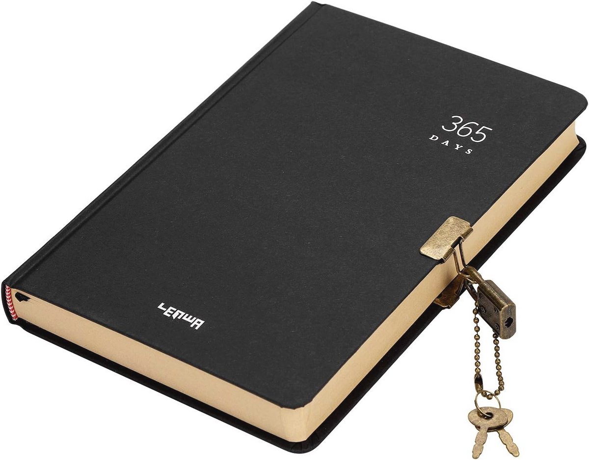 Journals met Slot A5 - Vintage Kraftpapier Notitieboek voor Dagelijkse Aantekeningen en Schetsen