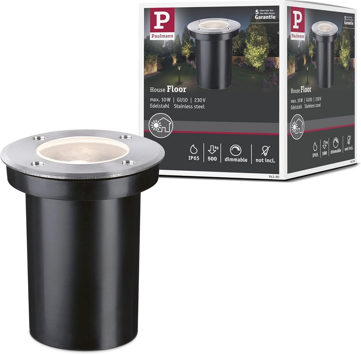 Dimbare LED Grondinbouwlamp voor Buiten met IP65 Bescherming