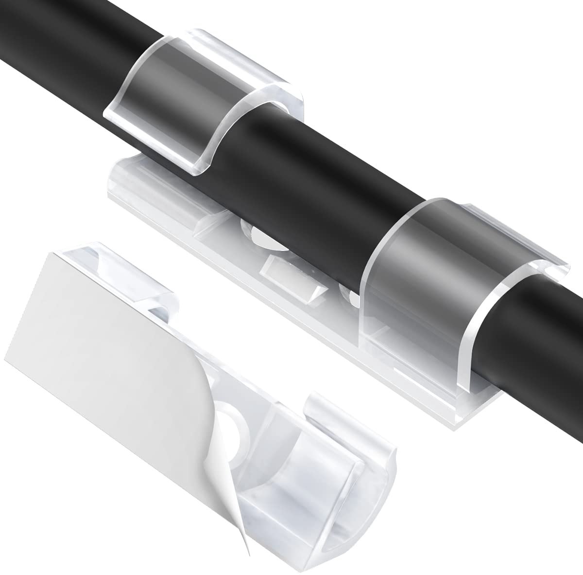 IMPERATORIS® Kabelclips - Kabelbinders - Kabelorganizer - Kabel Management - Voor Bureau, Muur & Meubel - 70 Stuks