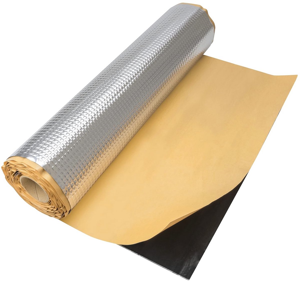 Isolatiemat 2 m² - Zelfklevend Aluminium 50x400 cm voor Voertuigisolatie