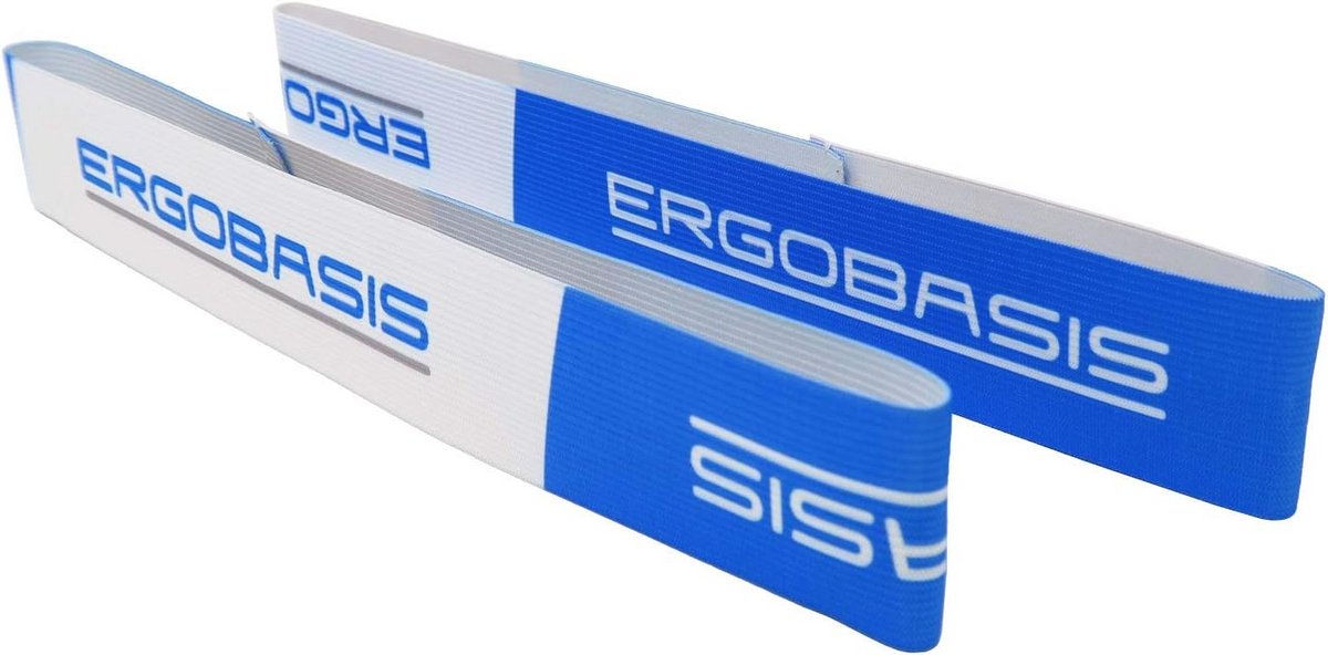 Bevestigingsriemen voor gymnastiekmatten - Set van 2 - Blauw-wit