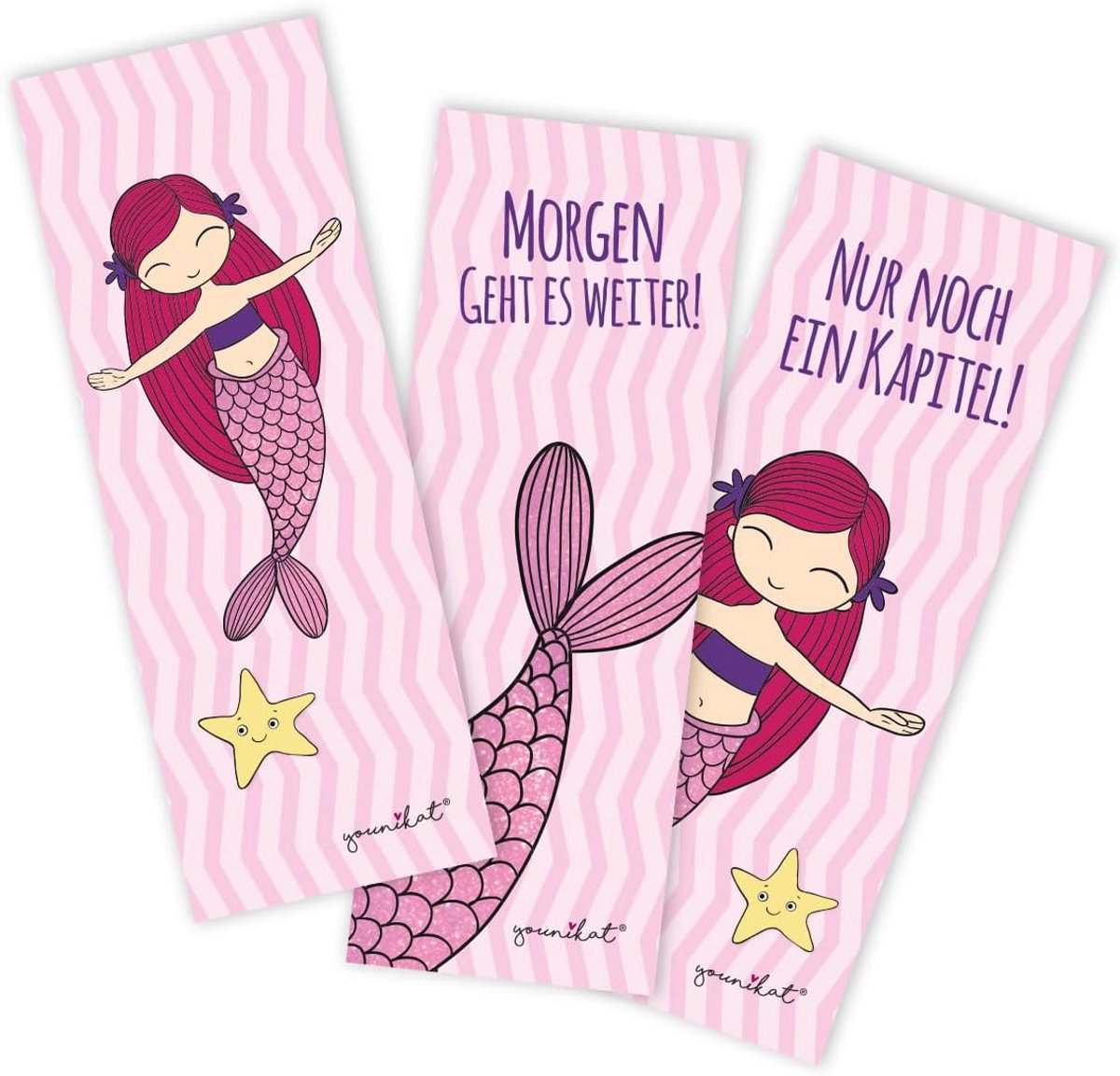Zeemeerminstaart Bladwijzers voor Kinderen - Schattige Motieven voor School en Cadeaus