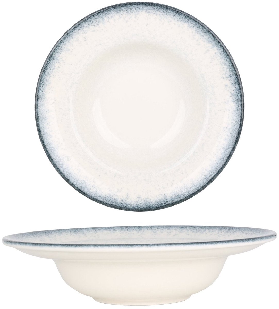 By Bone Pastabord - Occhio - Porselein - 25 cm (400cc) - set van 2