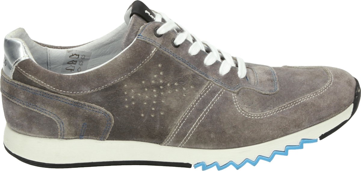 mephisto sano - AMORY VELSPORT - Vrije tijdsschoenenHeren veterschoenHeren sneakersCasual - Kleur: Grijs - Maat: 40