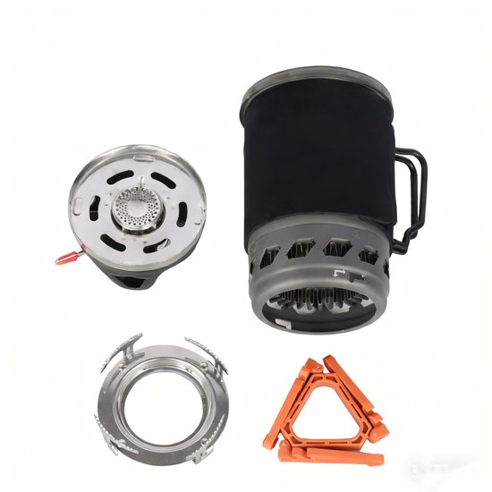 Campingkooksets-Camping koken apparatuur - All-in-one camping keukengerei - Outdoor koken gerei 900ml - Camping en reizen - Outdoor koken water fornuis - Picnic - Wandelen - Camping - Wandelen - Opslagzakken van Lixada — afbeelding 4