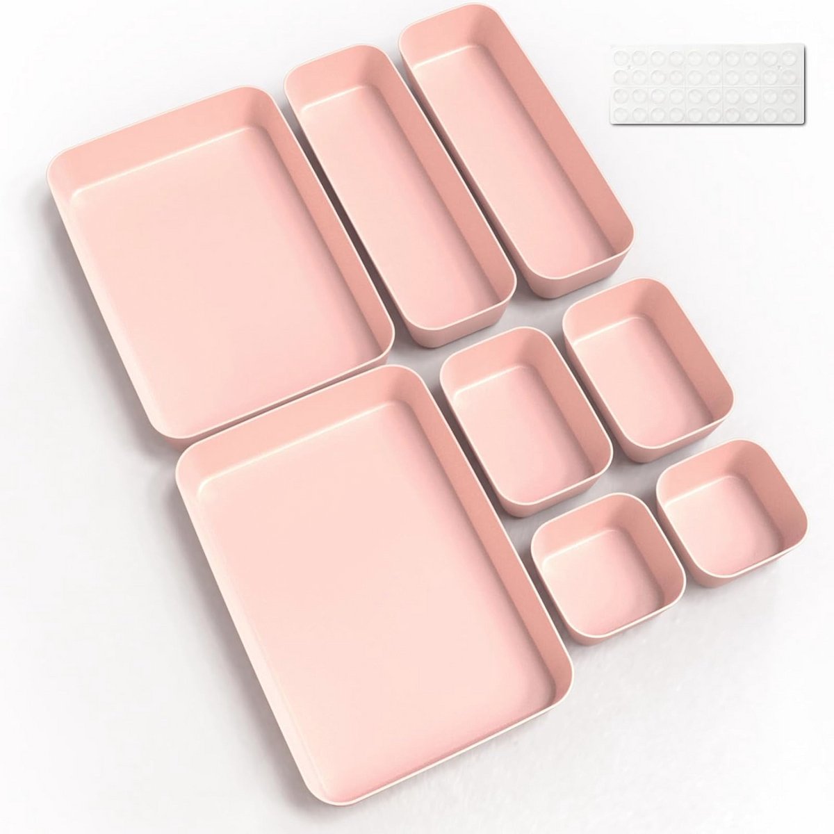 Lade-organizer set van 8 – veelzijdige opbergoplossing voor keuken, badkamer en kantoor