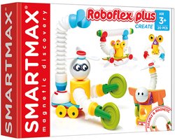 SmartMax Roboflex Plus - Magnetische Robots Bouwen - 20-Delige Bouwset met Flexibele Staven - Educatief Speelgoed voor Kleuters - Vanaf 3 Jaar