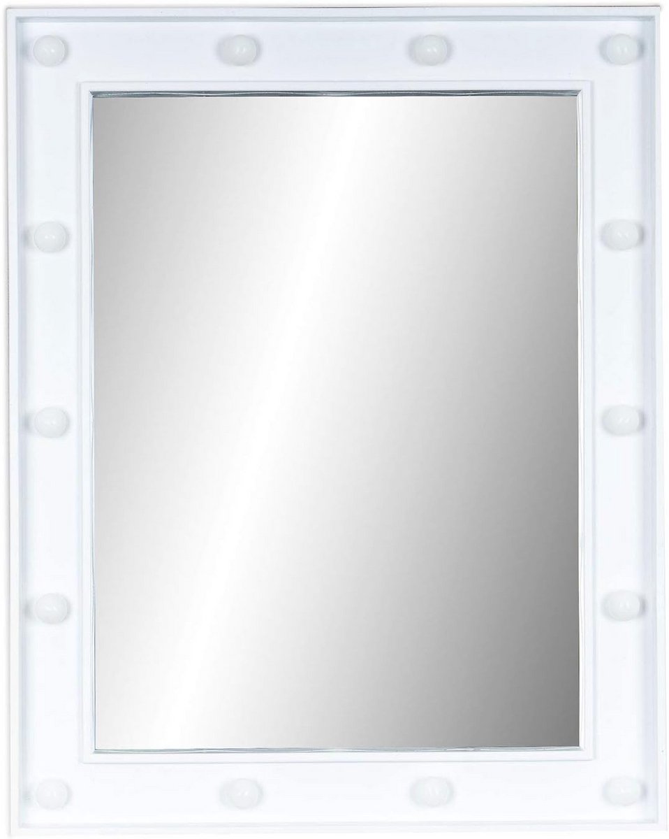 Wandspiegel met LED verlichting - 39 x 49 cm make-upspiegel en wanddecoratie