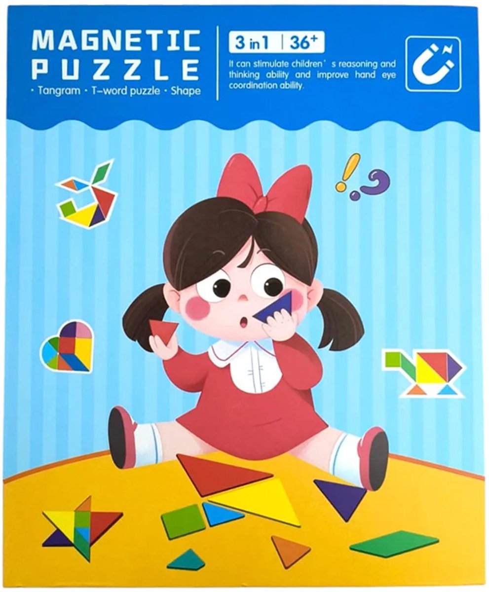 Magnetic Tangram Puzzle – Magnetische Vormpuzzel voor Kinderen