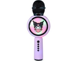 Kuromi - draadloze karaoke microfoon voor kinderen - oplichtend LED display - speaker - stemvervorming