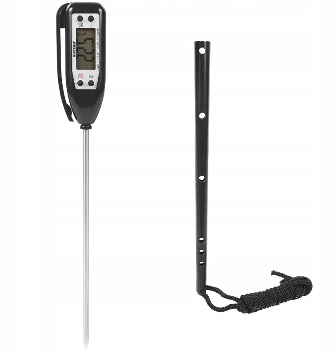 Browin elektronische keukenthermometer -50°C tot +300°C met koffer