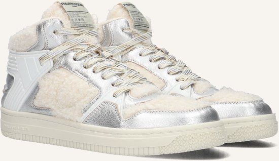 Philippe Model La Grande Mid Woman Sneakers - Leer - Dames - Wit - Maat 37