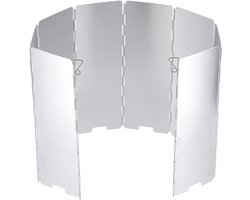 NILS CAMP NC1745 - Windscherm 8 Panelen - Aluminium - Lichtgewicht - Draagbaar