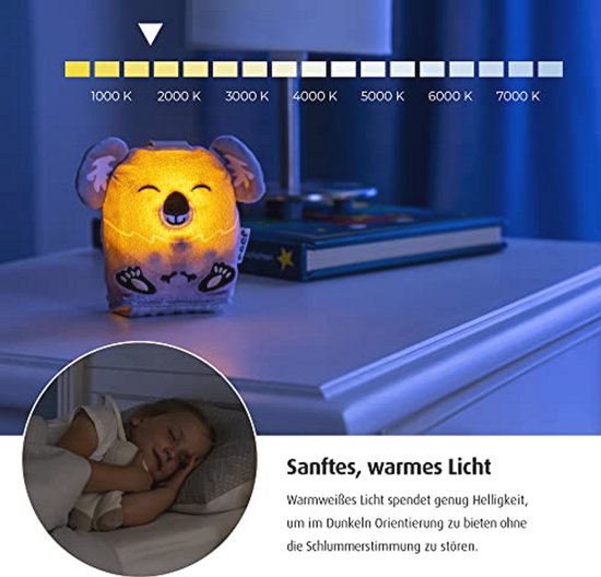 Slaaphulp voor Kinderen - Nachtlampje met Muziekdoos en Rustgevende Geluiden — afbeelding 2