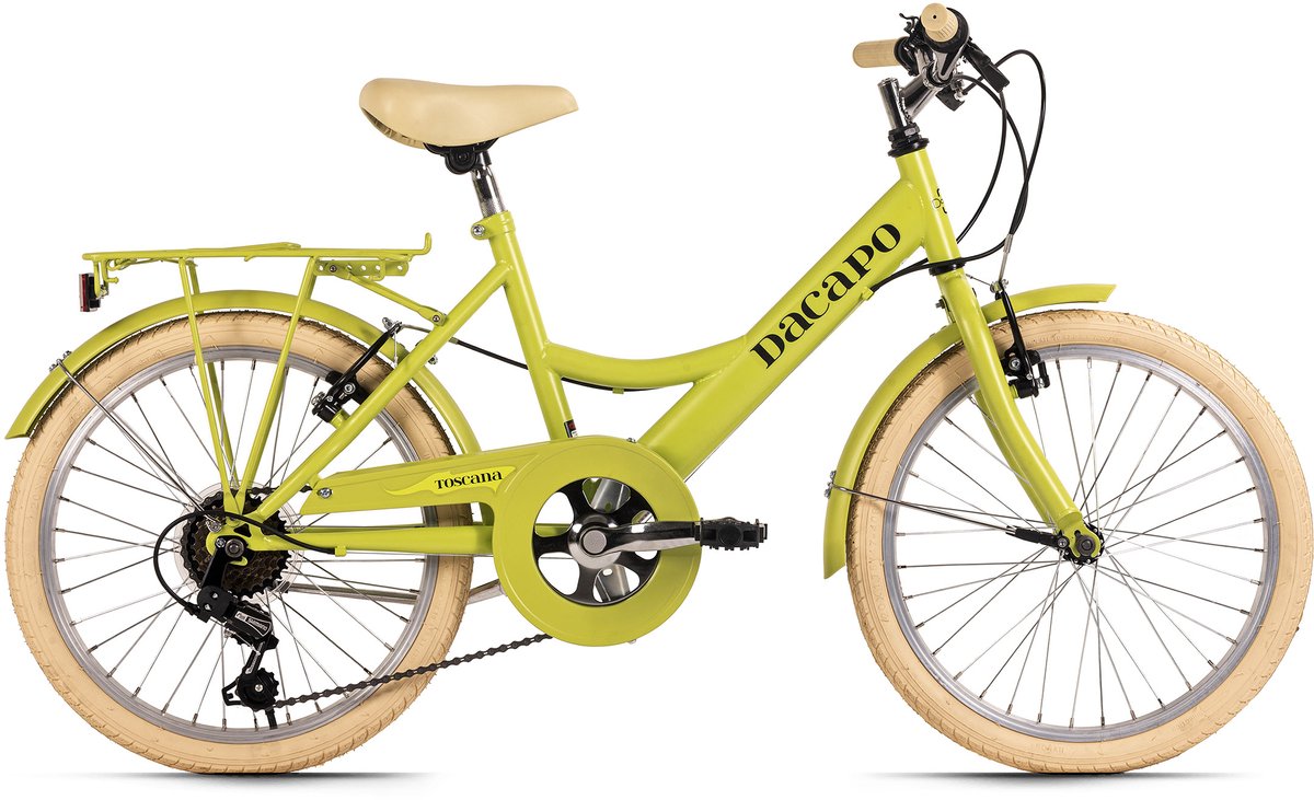 DaCapo kinderfiets 20" Toscana groen framemaat 36 cm 6 versnellingen