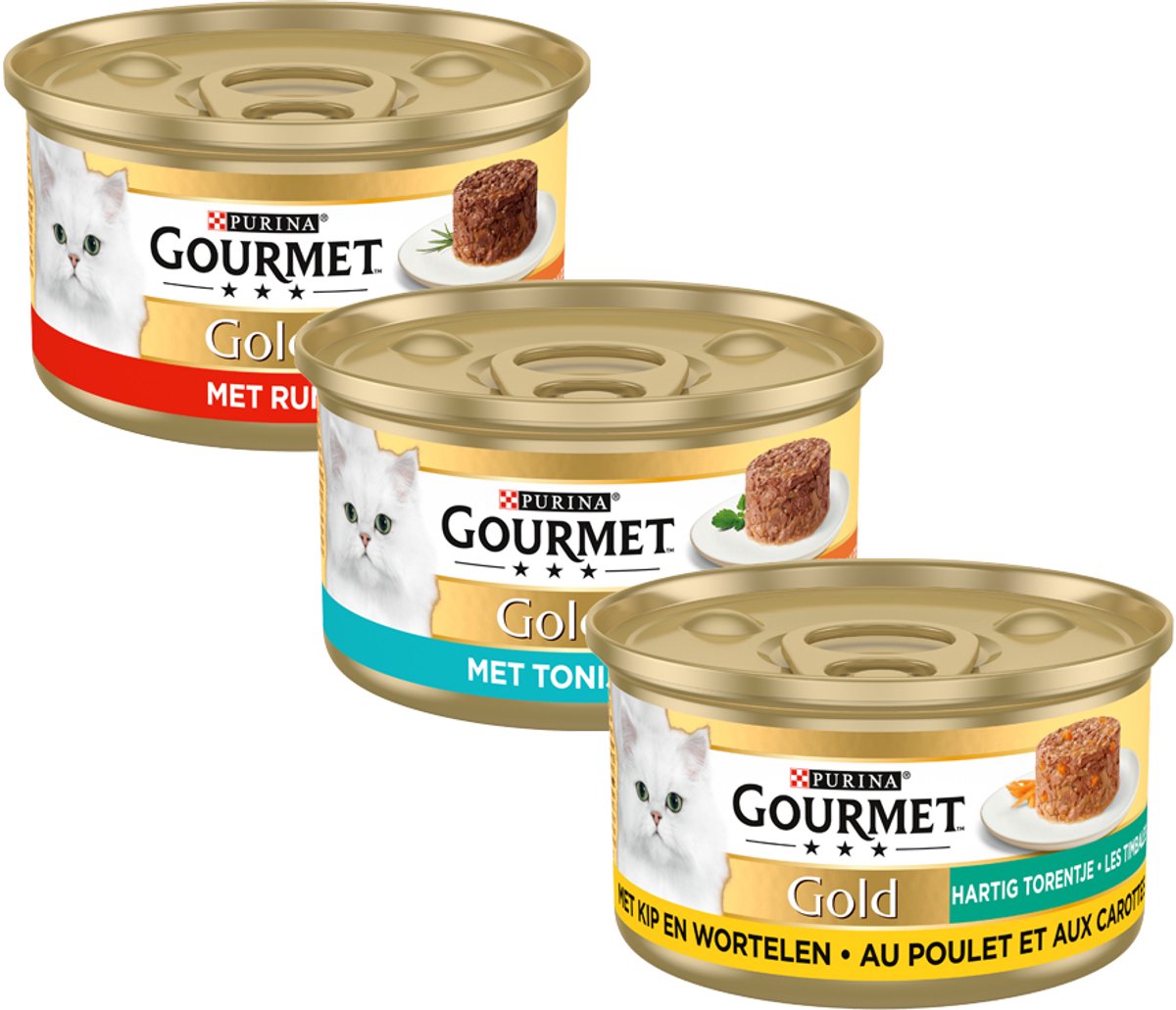 Gourmet Gourmet Gold Hartig Torentje - Tonijn - 48 x 85 g