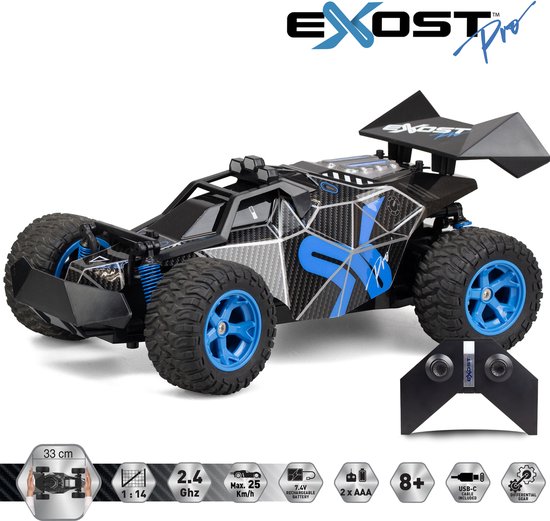 Exost Pro RC Rocket One 1:14 High Speed Auto - Bestuurbare auto incl. oplaadbare batterij