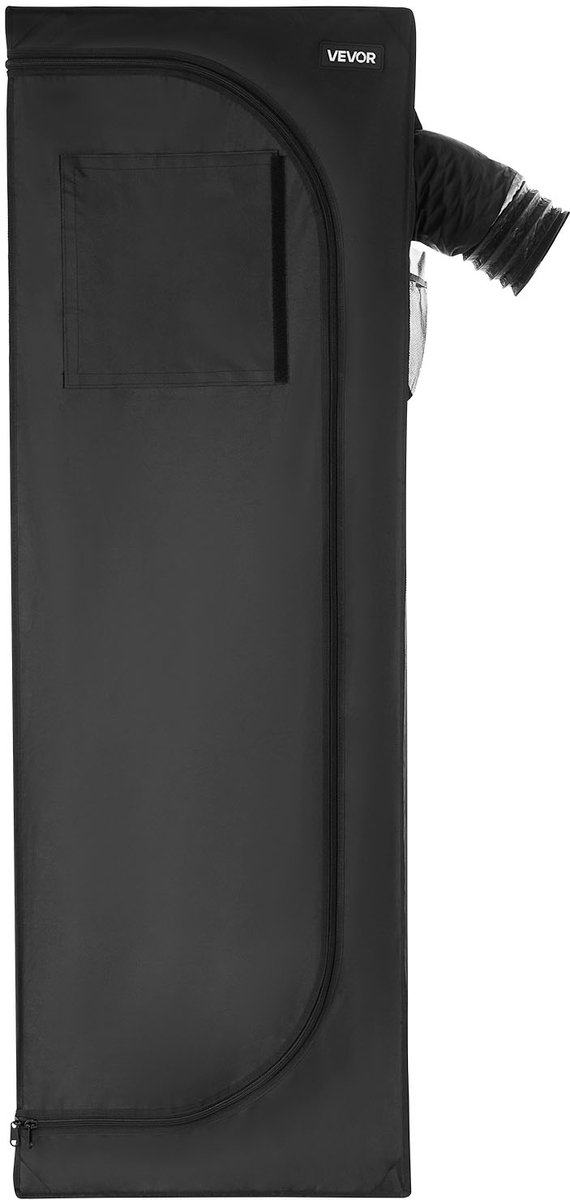 VEVOR Kweektent, 60x60x180 cm, Binnenplantentent met Full-spectrum LED-kweeklamp en Ventilatiesysteem, Kweekkast 600D Sterk Reflecterende Mylar, Kweektenten, Kas voor Bloemen en Groenten