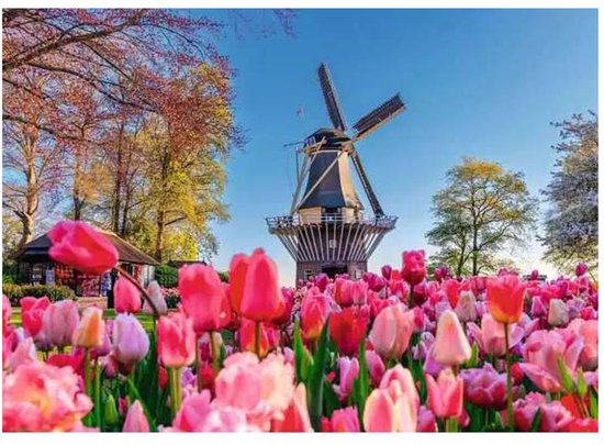 Ravensburger puzzel Keukenhof Nederland 1000 stukjes legpuzzel.