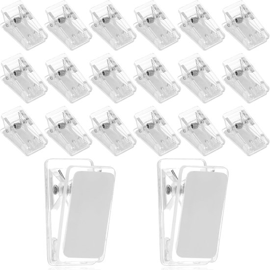 Kleine klemmen, 40 stuks kleverige veerclips, zelfklevende