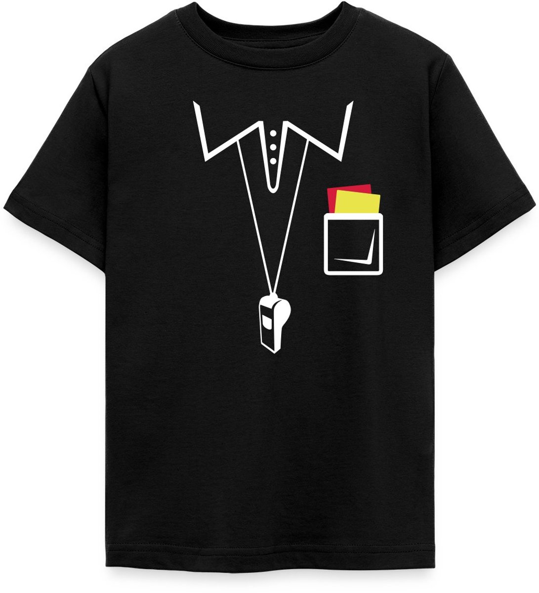 Voetbal Scheidsrechter Verdedigingsstijl Aanmoediger T-Shirt Tiener
