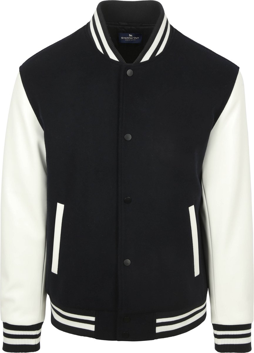 Steppin' Out Varsity Jack Navy - Maat XL - Heren - Tussenjas