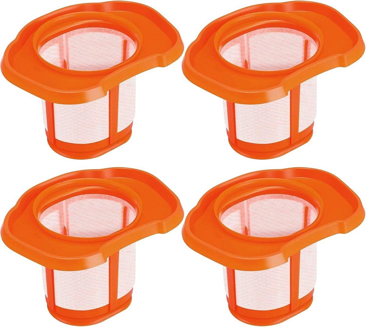 4 stuks - Stof Filter - Geschikt voor Black & Decker BHHV520BT BHHV520BFP BHHV320B BHHV320J BHHV520BF BHHV520JF - Filteraccessoires - Stofzuigerfilters vervangende accessoire - Wasbaar - Stofzuiger Onderdelen