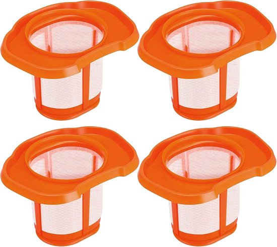 4 stuks - Stof Filter - Geschikt voor Black & Decker BHHV520BT BHHV520BFP BHHV320B BHHV320J BHHV520BF BHHV520JF - Filteraccessoires - Stofzuigerfilters vervangende accessoire - Wasbaar - Stofzuiger Onderdelen