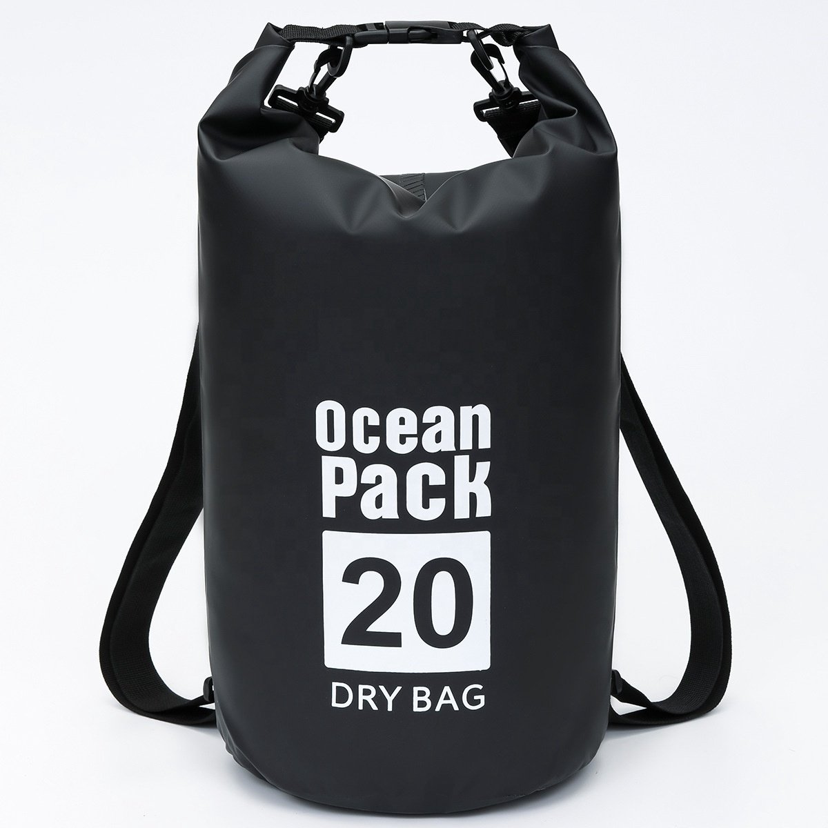 Waterdichte tas - Drybag - OceanPack - Droogzak - Reistas - Survival tas - 20 Liter - Zwart - Wateractiviteiten - Lichtgewicht - Jonyx
