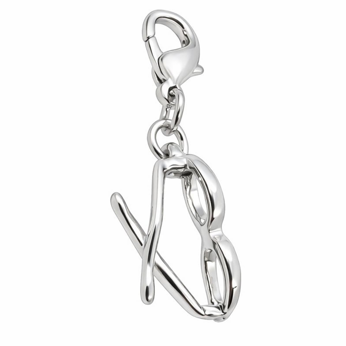 Bedel - Charm - Hanger voor bedelarmband - Bril
