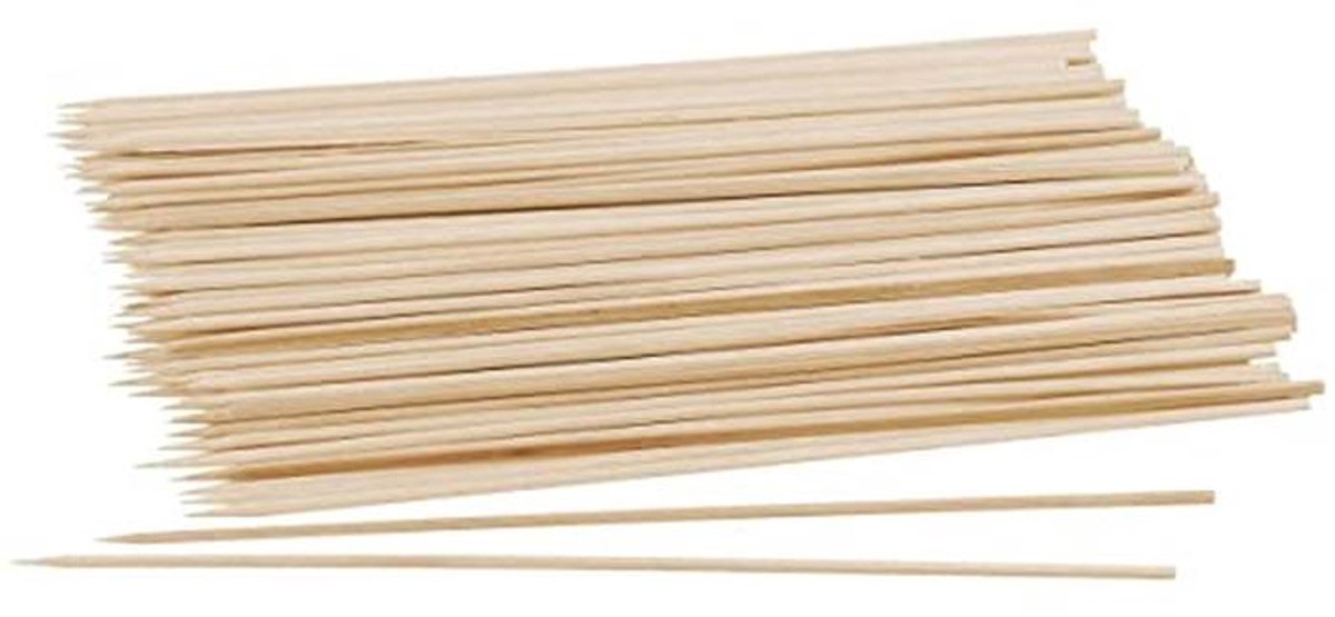 Houten Grillspiesen van FSC-gecertificeerd Hout - 25 cm - Set van 35