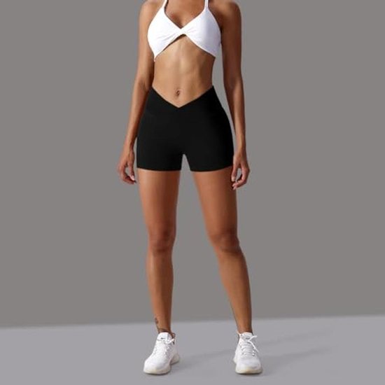 Hoge Taille Dames Gym Shorts - Naadloos en Comfortabel voor Sporten — afbeelding 3