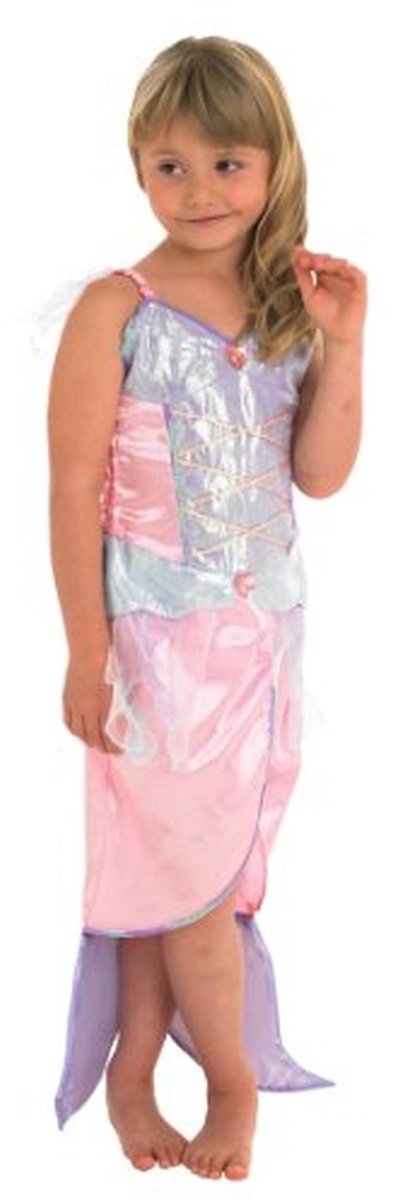 Zeemeermin Kostuum voor Kinderen - Roze en Blauw - Maat Small