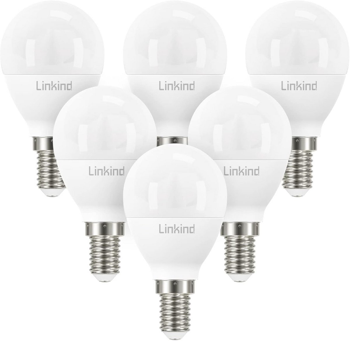 E14 P45 Golf LED Lamp 7,5W - 806 Lumen - Warm Wit - Niet Dimbaar - 6 Stuks