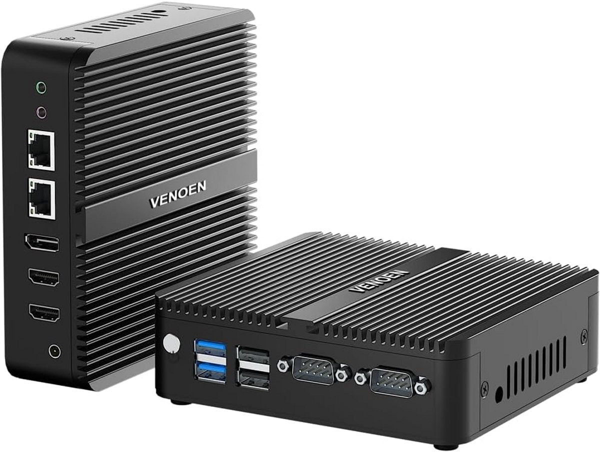 Mini PC met Windows 11, 8GB RAM, 128GB SSD en Dual-HDMI