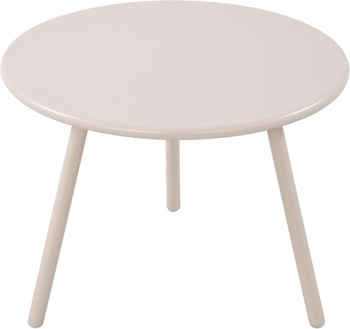 Ronde Salontafel voor Binnen en Buiten - Weer- en UV-bestendig - Loungetafel en Bijzettafel Licht Grijs