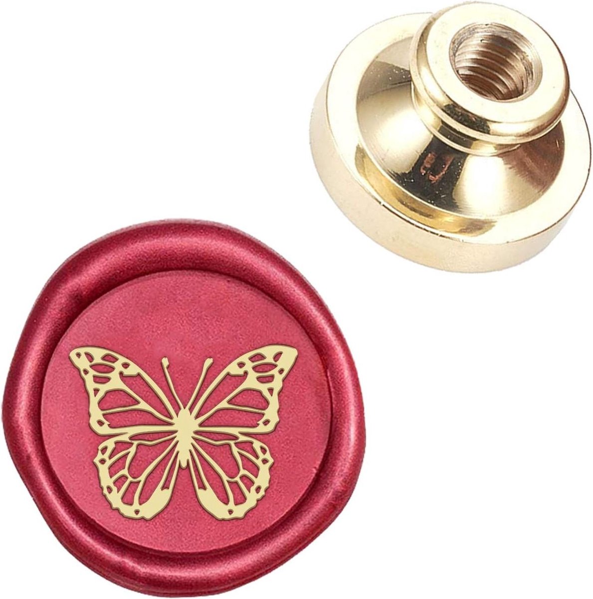 CSGoods - Wax Seal stempel hoofd vlinder messing afdichting creatief geschenk enveloppen uitnodigingen decoratie