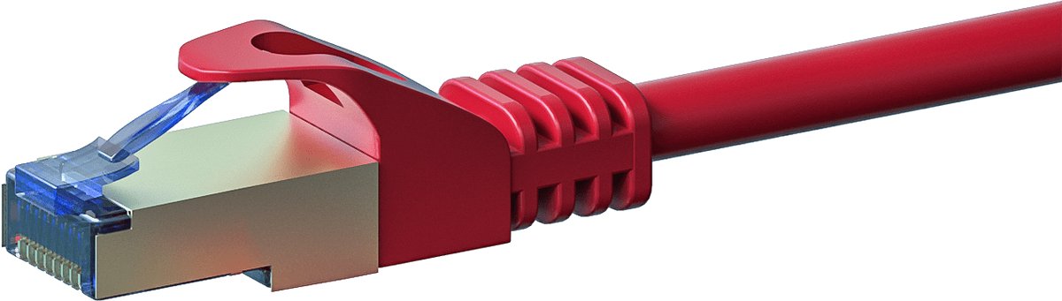 Danicom CAT6a S/FTP (PIMF) patchkabel - 30 meter rood - netwerkkabel - internetkabel - UTP kabel - RJ45 - 10000 mbit/s