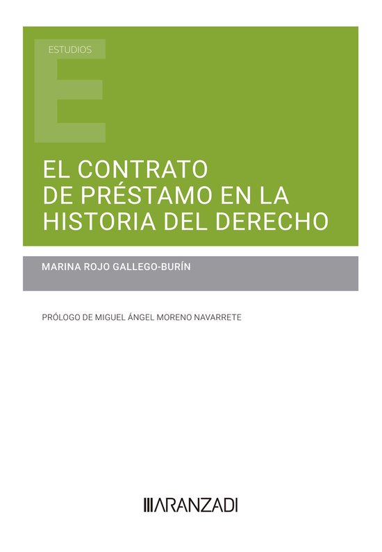 El contrato de préstamo en la historia del derecho - cover